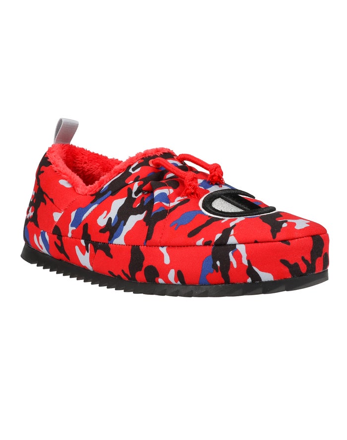 Pantuflas Champion Hombre - University Camo ( Rojas/Negras ) 1064597-MQ